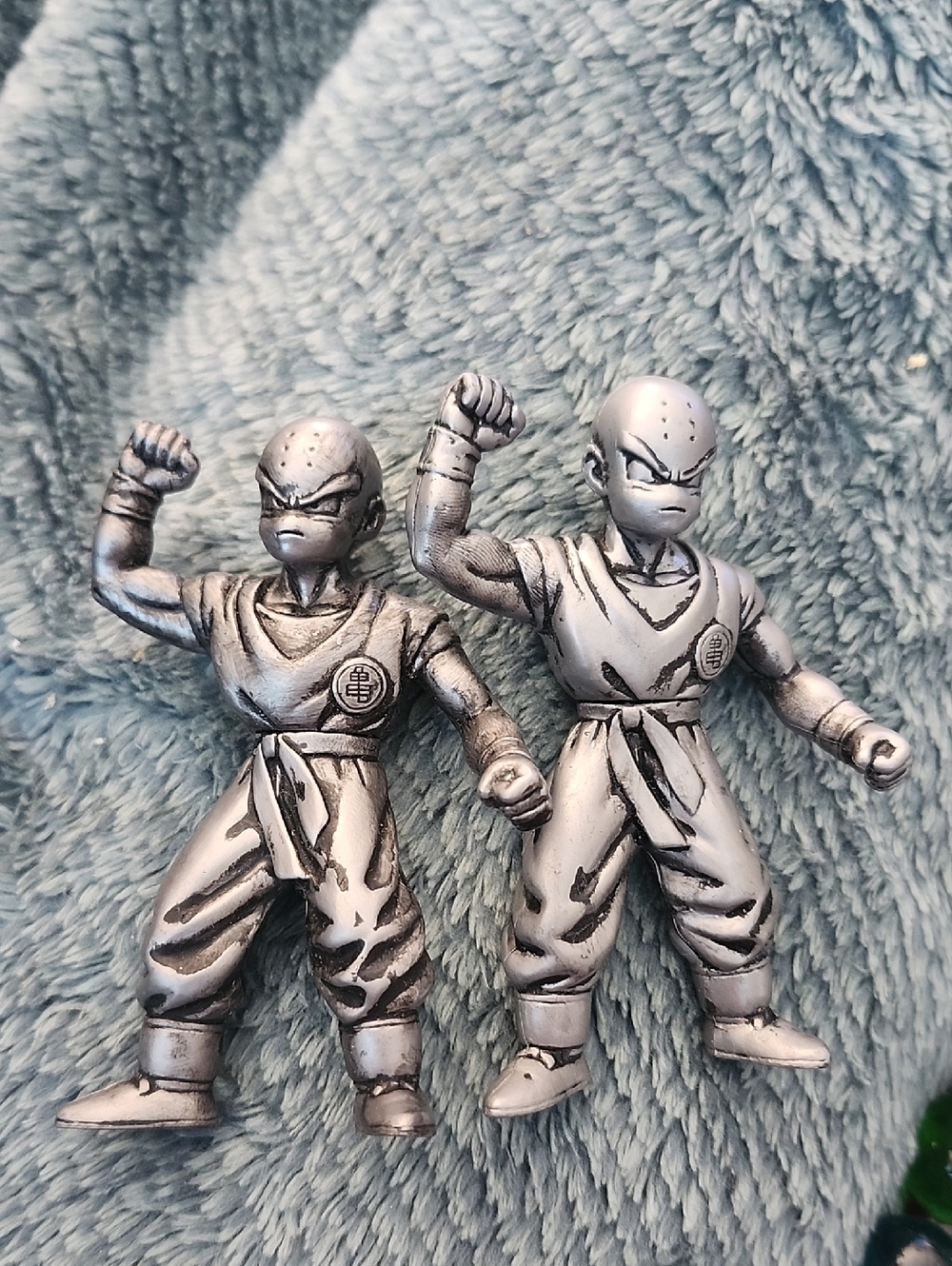 Dragon Ball Z Krillin action figures released by Burger King in 2000.